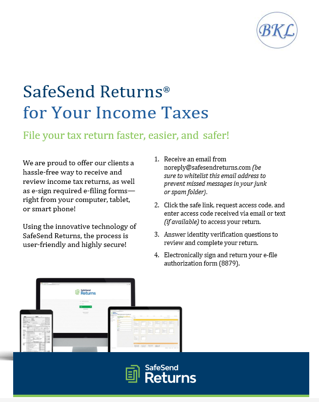 SafeSend Flyer